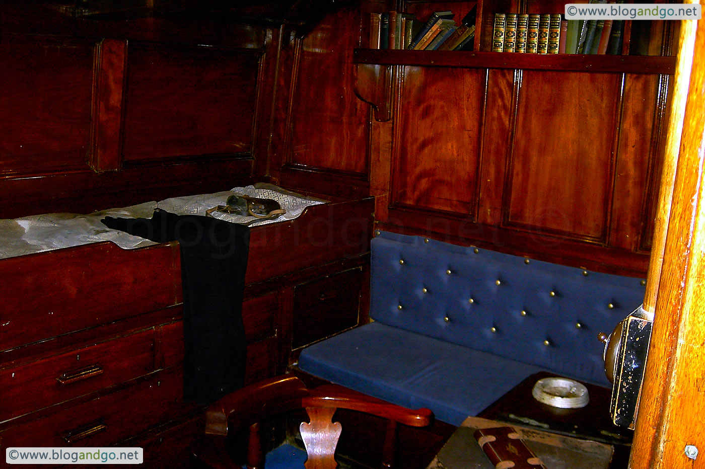Dundee - Captain Scott's cabin on the RSS Discovery